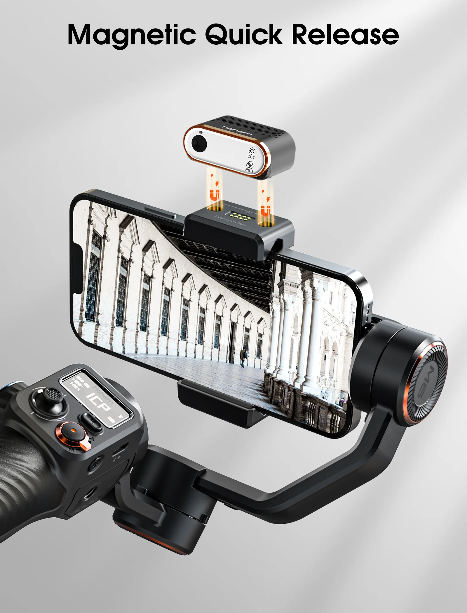 Hohem M6/M7 Phone Gimbal/MT2 Camera Gimbal AI Tracker for Live Streaming - Image 4