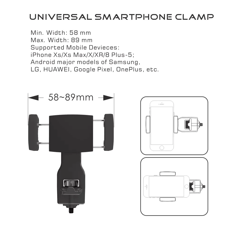 Smartphone Holder for Pro 4/3/Mobile+/MT2 Gimbals - Image 3
